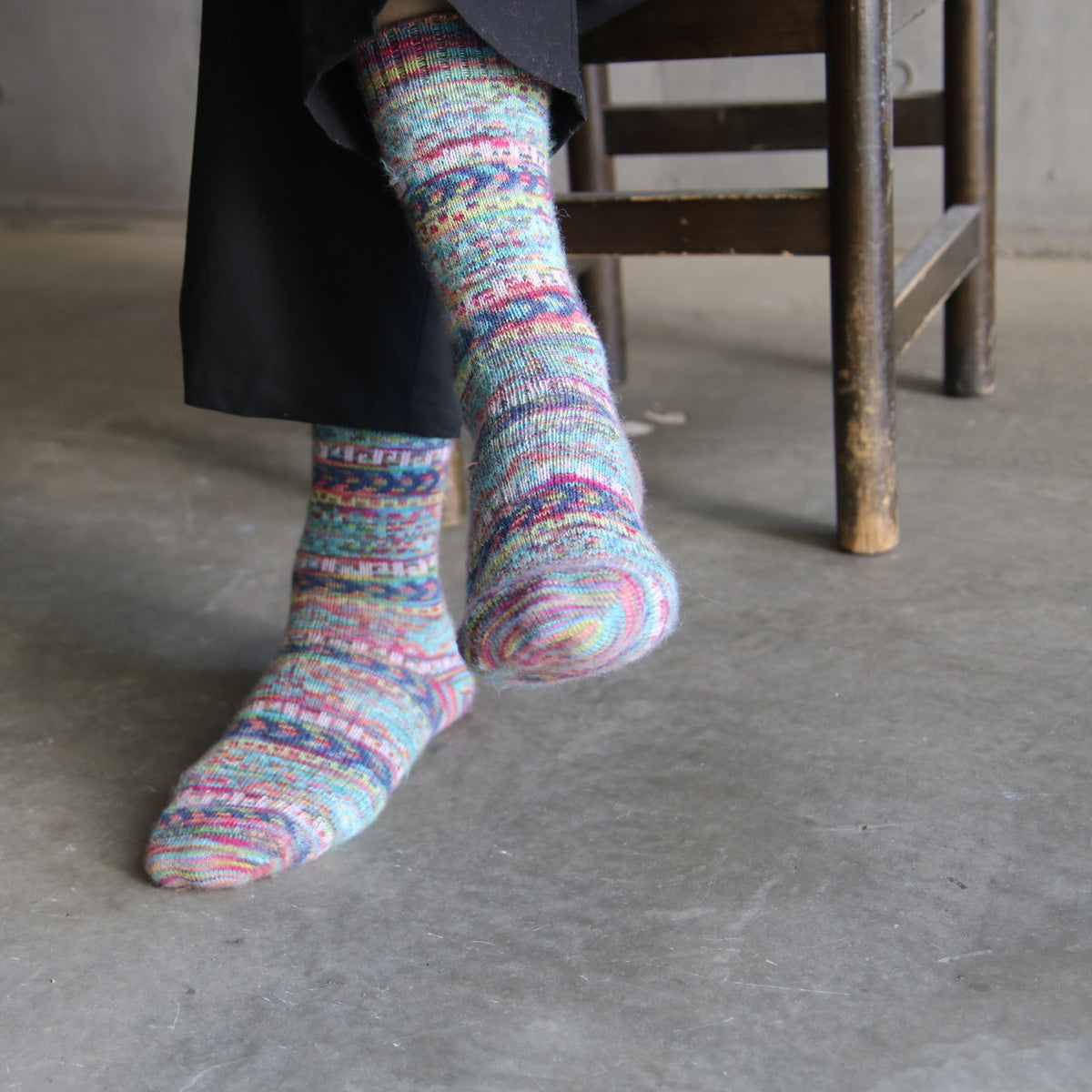 ラナート (LANART) 米国製ベビーアルパカソックス靴下 Artistic Baby Alpaca Socks[DEGAS/CANDY]