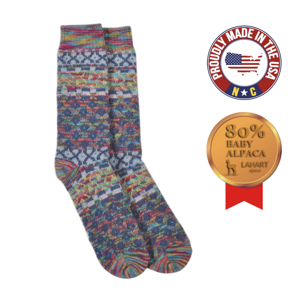 ラナート (LANART) 米国製ベビーアルパカソックス靴下 Artistic Baby Alpaca Socks[DEGAS/CANDY]