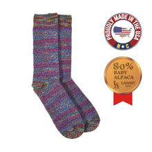 画像をギャラリービューアに読み込む, ラナート (LANART) 米国製ベビーアルパカソックス靴下 Artistic Baby Alpaca Socks[MONET/CANDY]