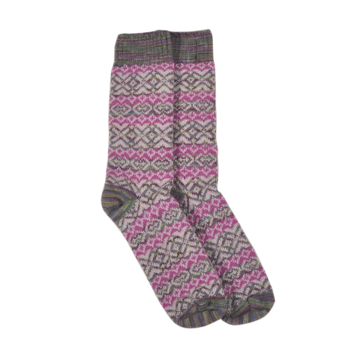 ラナート (LANART) 米国製ベビーアルパカソックス靴下 Artistic Baby Alpaca Socks[MONET/PINK]