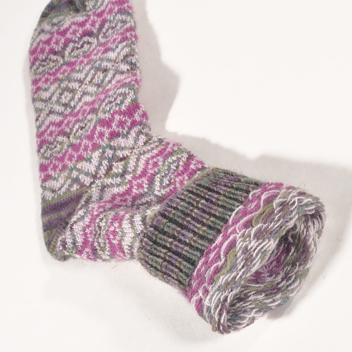 ラナート (LANART) 米国製ベビーアルパカソックス靴下 Artistic Baby Alpaca Socks[MONET/PINK]