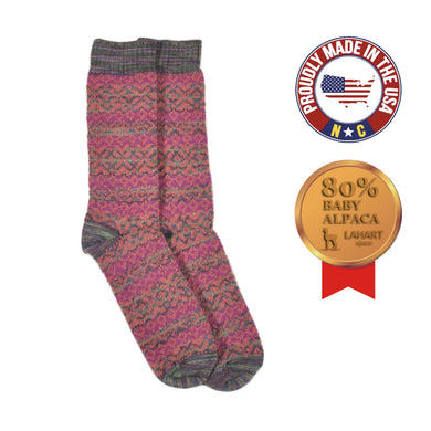 ラナート (LANART) 米国製ベビーアルパカソックス靴下 Artistic Baby Alpaca Socks[MONET/ROSET]