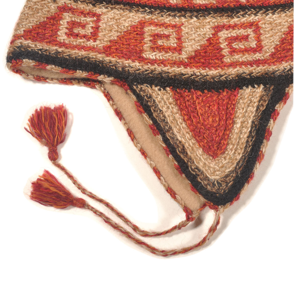 ラナート (LANART) アルパカ混イヤーフラップニットハット Crochet Trapper Hat[DENIM]