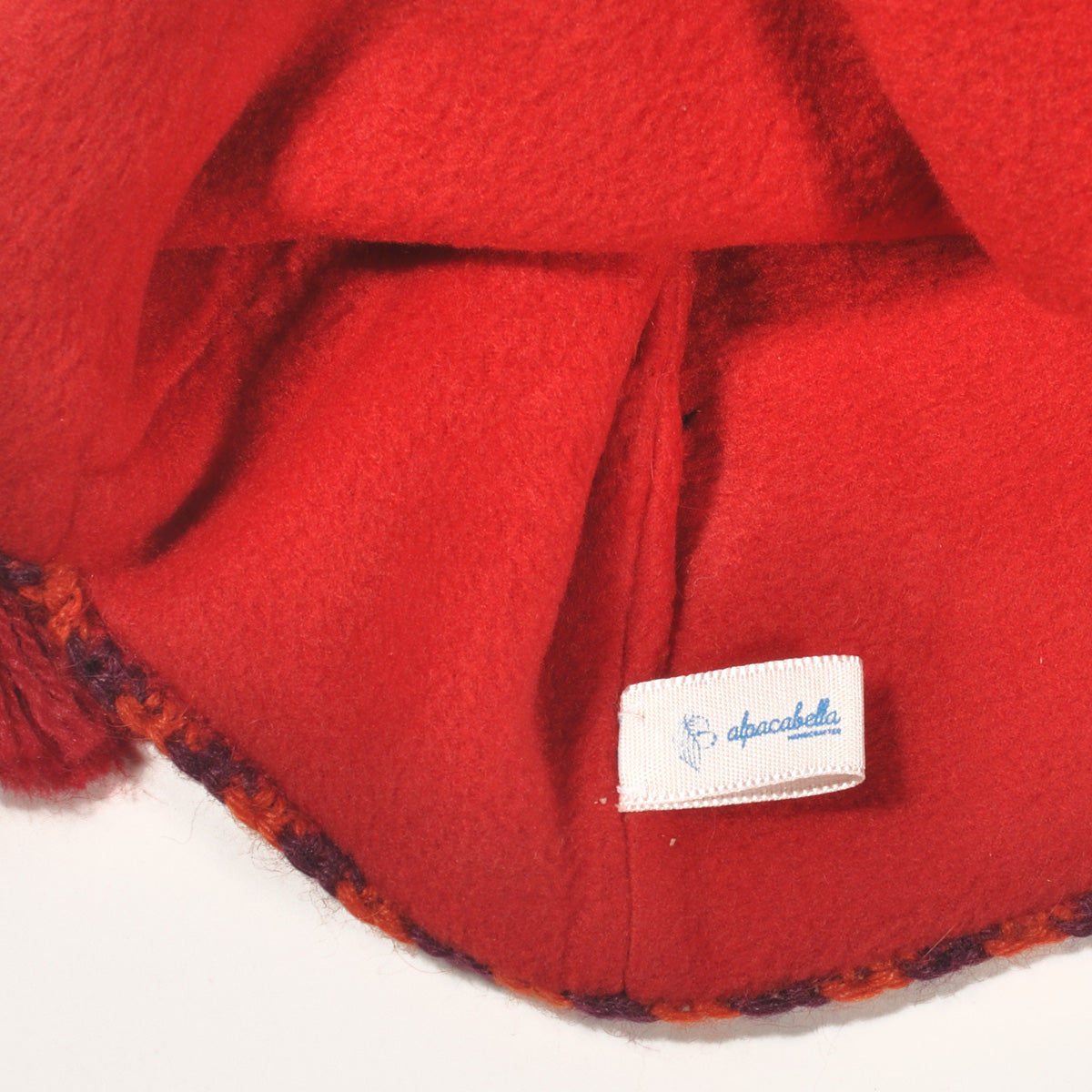 ラナート (LANART) アルパカ混イヤーフラップニットハット Crochet Trapper Hat[RED]