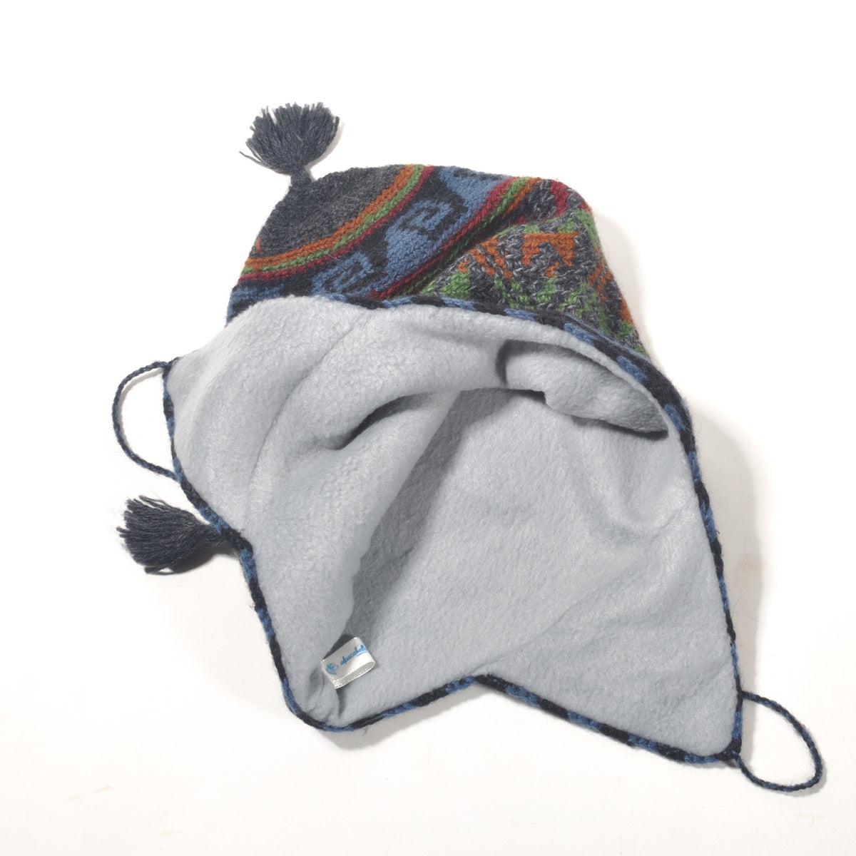 ラナート (LANART) アルパカ混イヤーフラップニットハット Crochet Trapper Hat[DENIM]