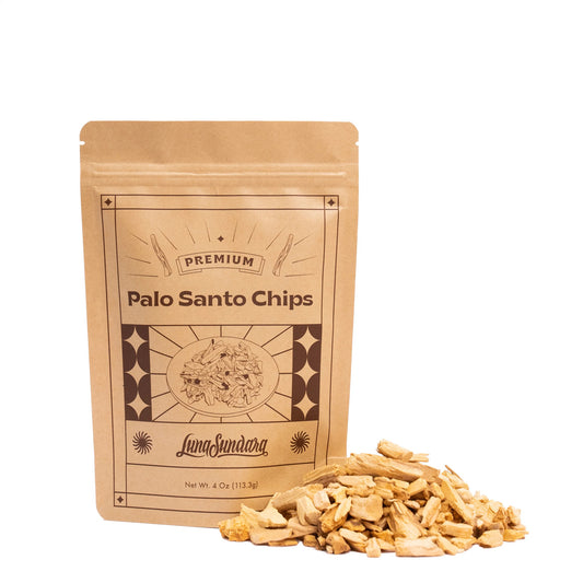 ルナスンダラ (Luna Sundara) Premium Palo Santo Chips プレミアム パロサント チップ香木[4oz入りPack]