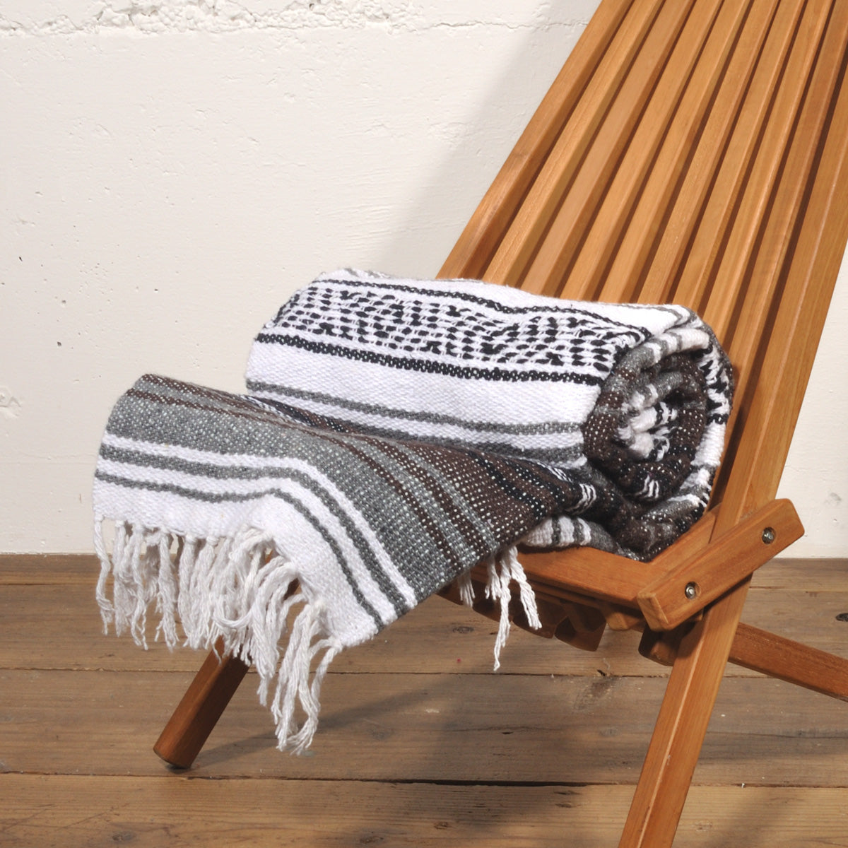 ラグフォレスト(Rug Forest)トラディショナルファルサ メキシカンブランケット Traditional Falsa Mexican Blanket[約185×135cm]PEACH/MINT