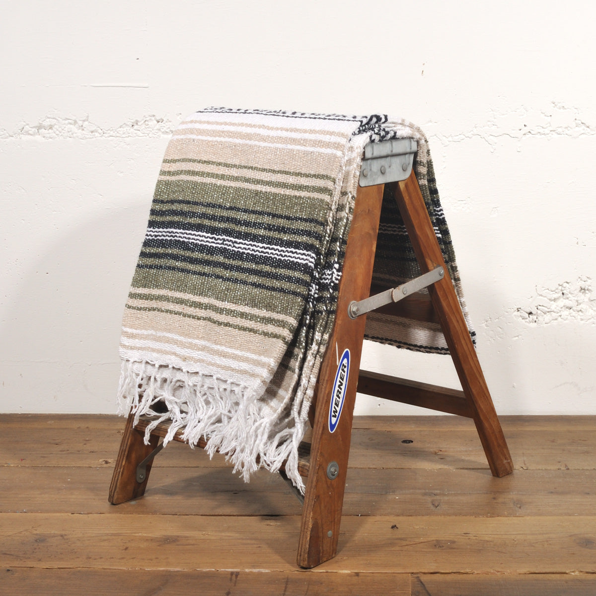 ラグフォレスト(Rug Forest)トラディショナルファルサ メキシカンブランケット Traditional Falsa Mexican Blanket[約185×135cm]PEACH/MINT