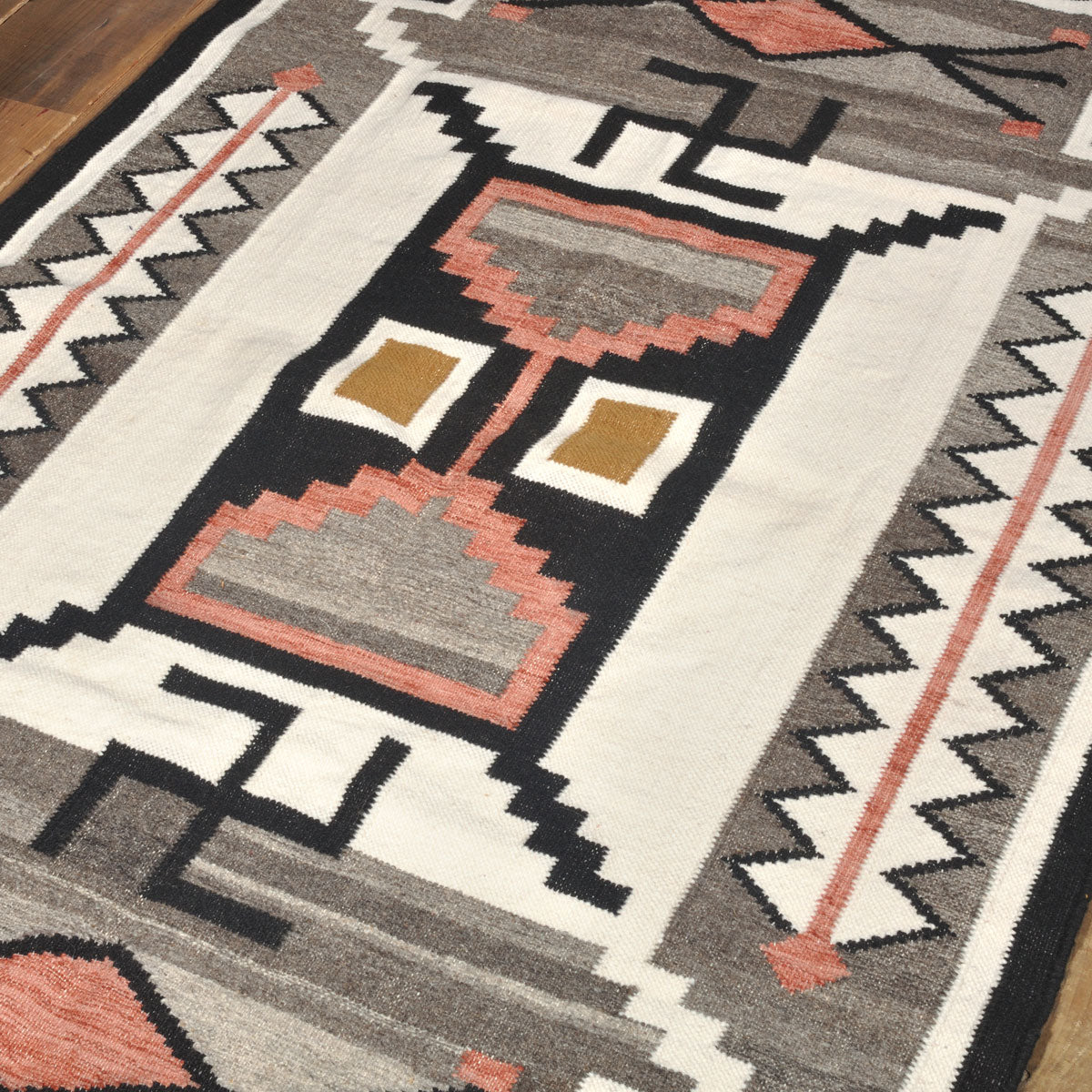 ラグフォレスト(Rug Forest)BOHOスタイルラグ6x4FT ナバホ サウスウェスタン トライバル キリム Navajo Southwestern Native American Kilim Wool Rug[約183×122cm]6409/STONE