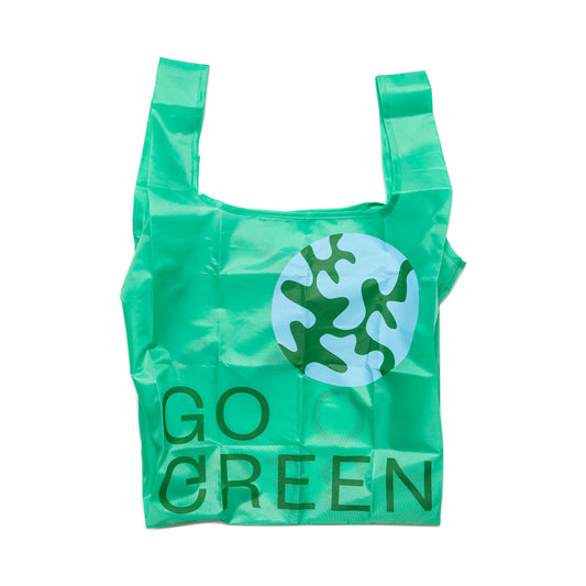 ウッド(WOOD'D)FOLDABLE BAG フォルダブルバッグ 折畳み リユーザブル エコバッグ レジ袋型[約16L]Go Green