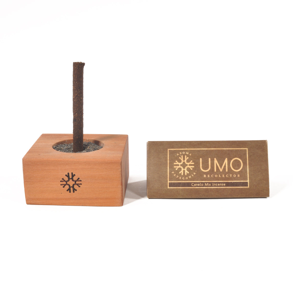 ウモ レコレクトル(UMO Recolector)Aroma Patagonia Incense Holder アロマ パタゴニア インセンスホルダーキット お香10本入りBOX付[WOOD]